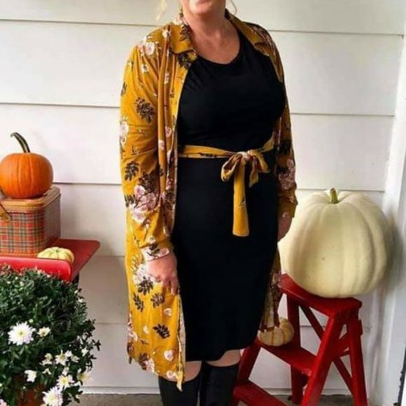 Lularoe Ellie Silky Paisley Button Up Midi Shirt Dress- Size XL - Picture 3 of 8